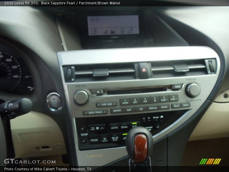 Black Sapphire Pearl / Parchment/Brown Walnut 2010 Lexus RX 350