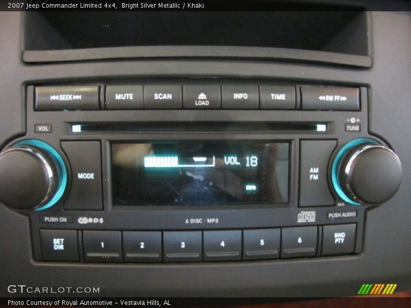 Bright Silver Metallic / Khaki 2007 Jeep Commander Limited 4x4