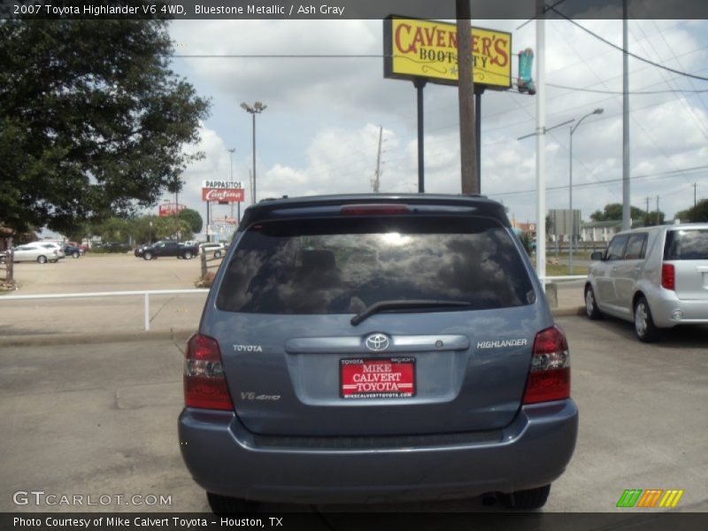 Bluestone Metallic / Ash Gray 2007 Toyota Highlander V6 4WD