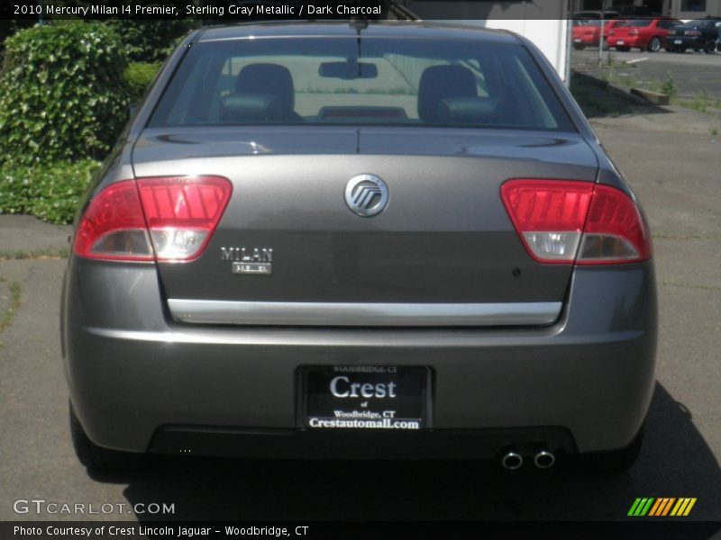 Sterling Gray Metallic / Dark Charcoal 2010 Mercury Milan I4 Premier