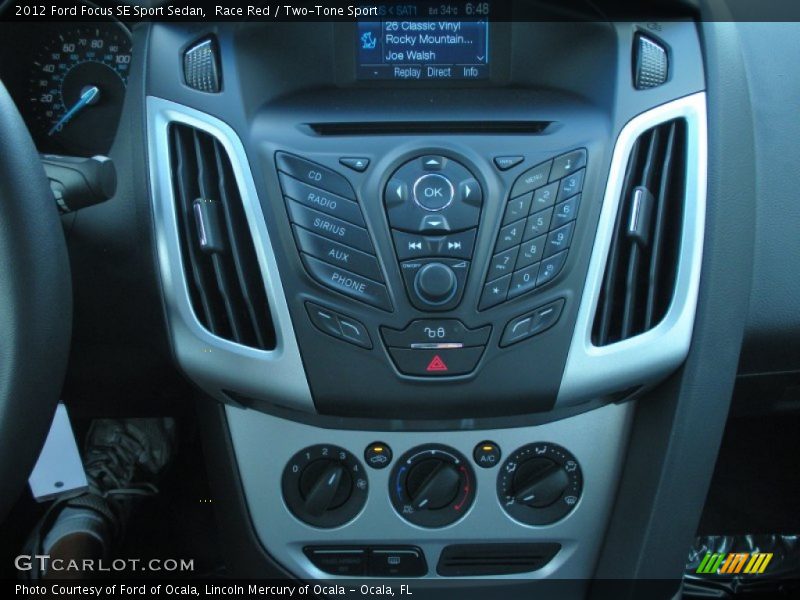Controls of 2012 Focus SE Sport Sedan