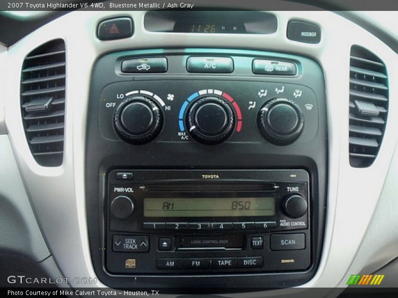 Bluestone Metallic / Ash Gray 2007 Toyota Highlander V6 4WD