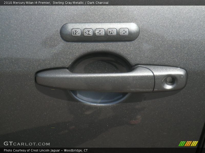 Sterling Gray Metallic / Dark Charcoal 2010 Mercury Milan I4 Premier