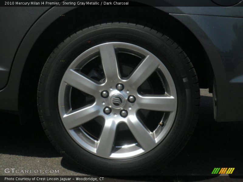 Sterling Gray Metallic / Dark Charcoal 2010 Mercury Milan I4 Premier