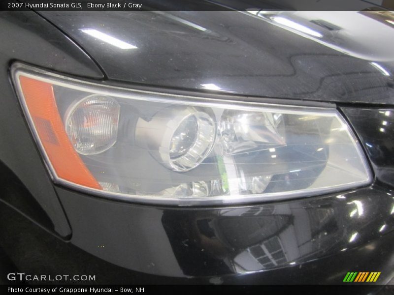Ebony Black / Gray 2007 Hyundai Sonata GLS