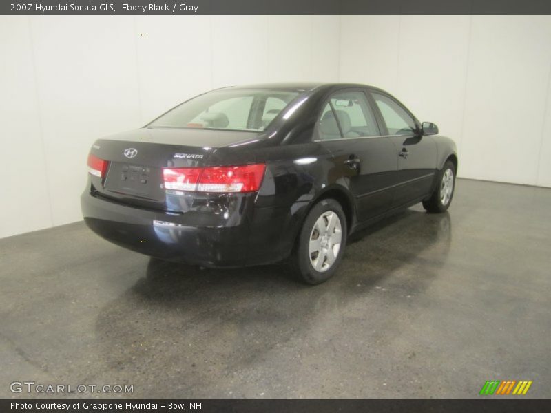 Ebony Black / Gray 2007 Hyundai Sonata GLS