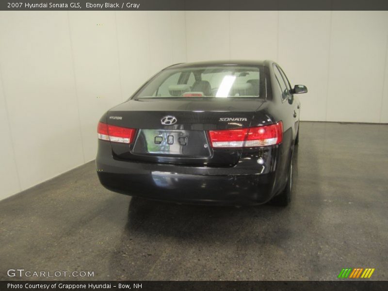 Ebony Black / Gray 2007 Hyundai Sonata GLS