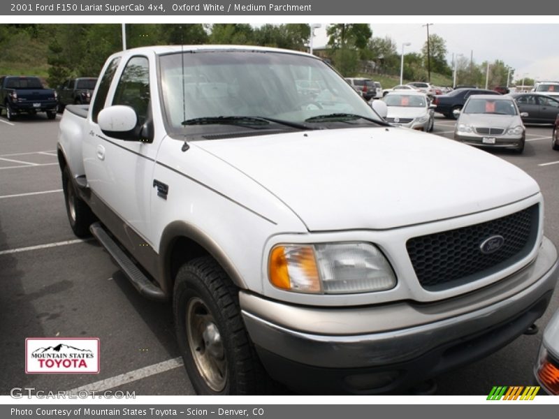 Oxford White / Medium Parchment 2001 Ford F150 Lariat SuperCab 4x4