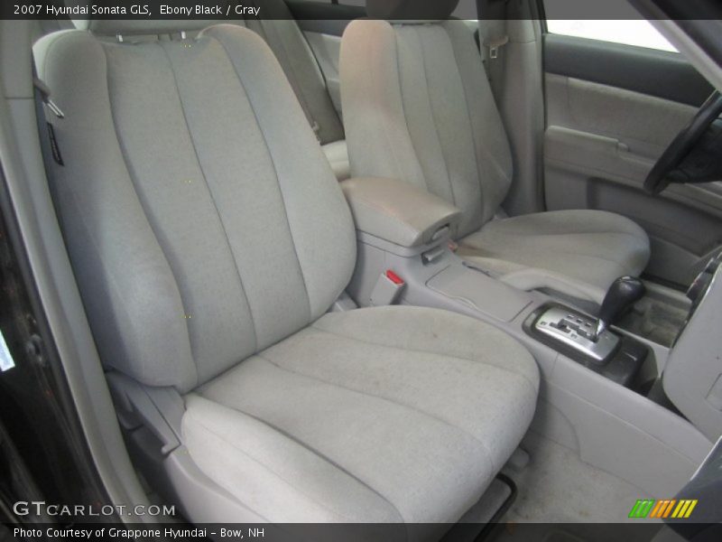 Ebony Black / Gray 2007 Hyundai Sonata GLS