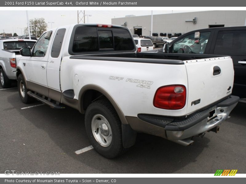 Oxford White / Medium Parchment 2001 Ford F150 Lariat SuperCab 4x4