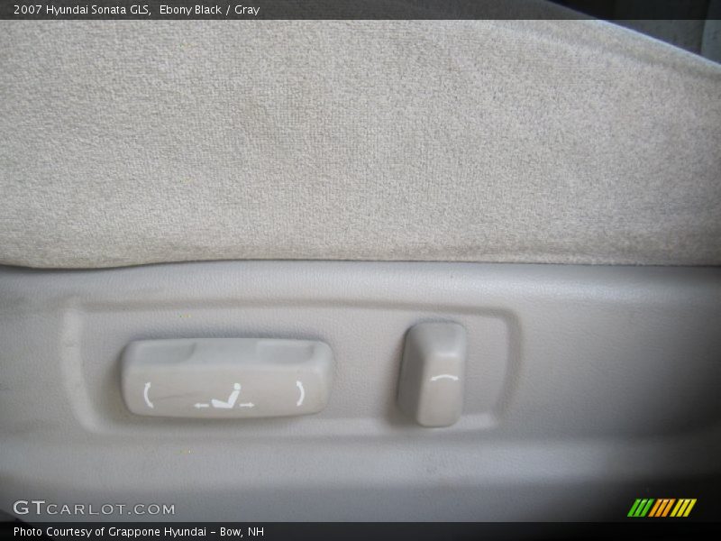 Ebony Black / Gray 2007 Hyundai Sonata GLS