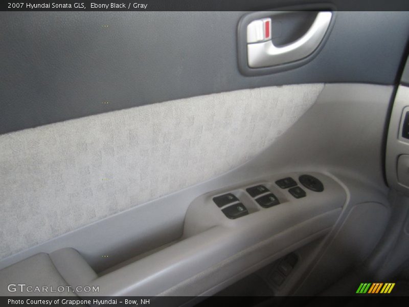 Ebony Black / Gray 2007 Hyundai Sonata GLS