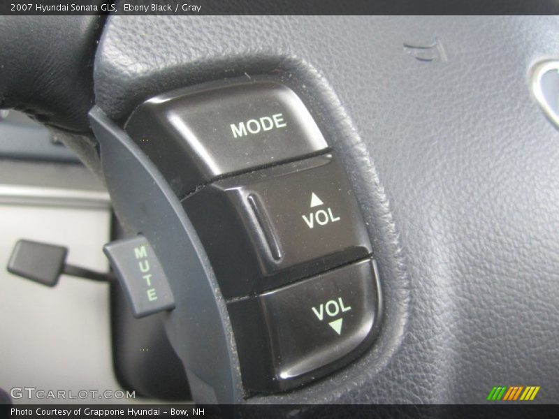 Ebony Black / Gray 2007 Hyundai Sonata GLS