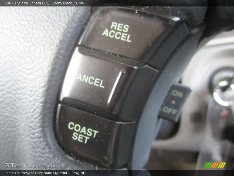 Ebony Black / Gray 2007 Hyundai Sonata GLS
