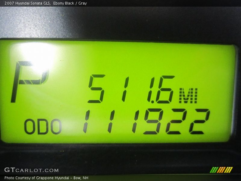 Ebony Black / Gray 2007 Hyundai Sonata GLS