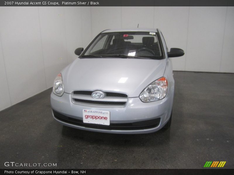 Platinum Silver / Black 2007 Hyundai Accent GS Coupe
