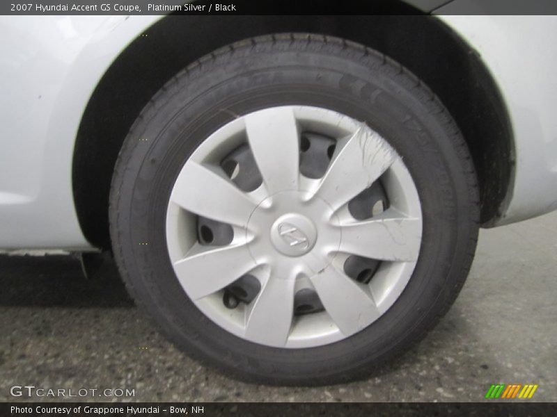 Platinum Silver / Black 2007 Hyundai Accent GS Coupe
