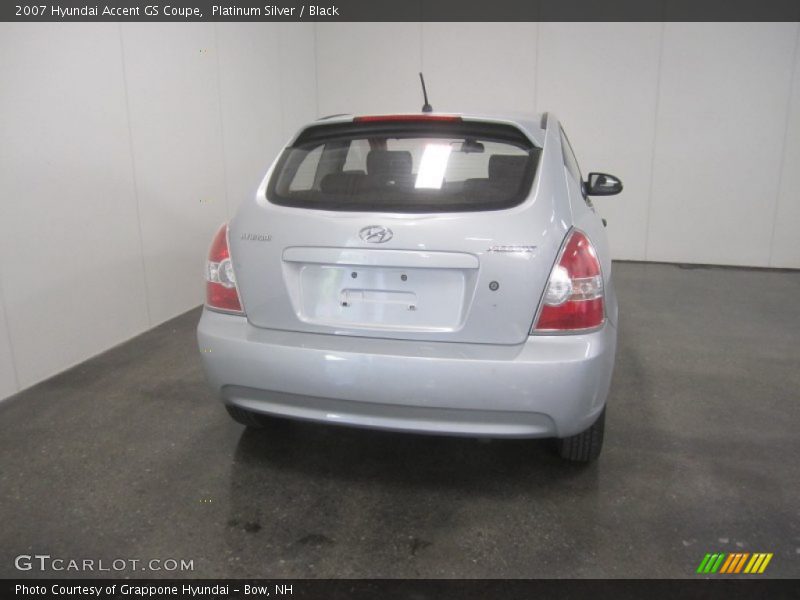 Platinum Silver / Black 2007 Hyundai Accent GS Coupe