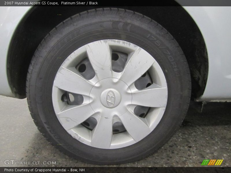 Platinum Silver / Black 2007 Hyundai Accent GS Coupe