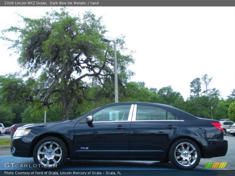 Dark Blue Ink Metallic / Sand 2008 Lincoln MKZ Sedan