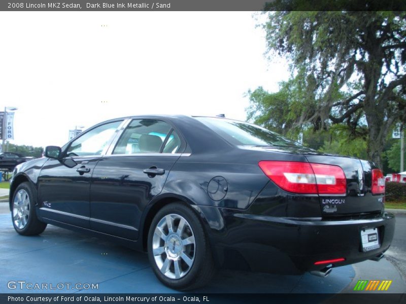 Dark Blue Ink Metallic / Sand 2008 Lincoln MKZ Sedan