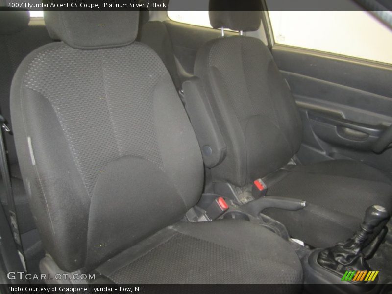Platinum Silver / Black 2007 Hyundai Accent GS Coupe