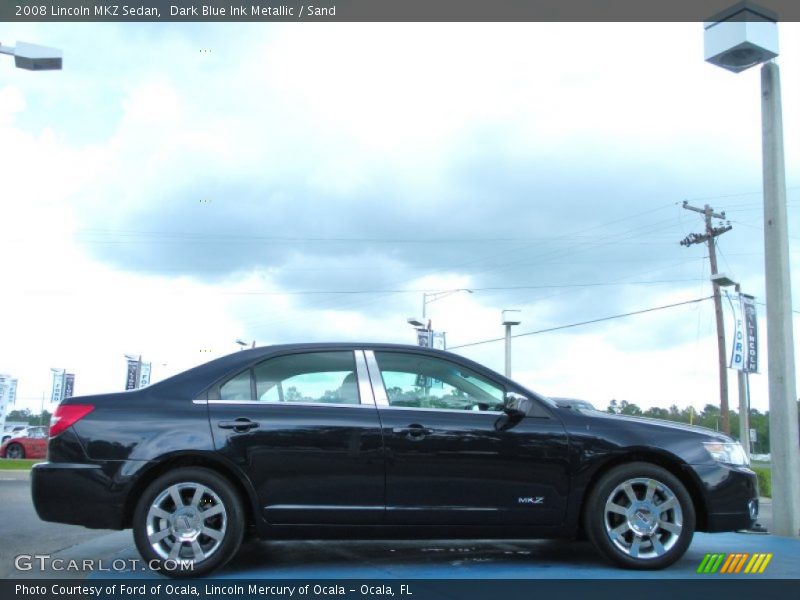 Dark Blue Ink Metallic / Sand 2008 Lincoln MKZ Sedan
