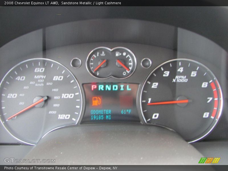 Sandstone Metallic / Light Cashmere 2008 Chevrolet Equinox LT AWD