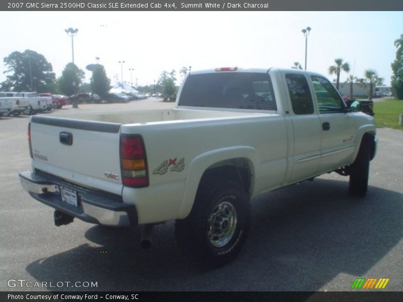 Summit White / Dark Charcoal 2007 GMC Sierra 2500HD Classic SLE Extended Cab 4x4