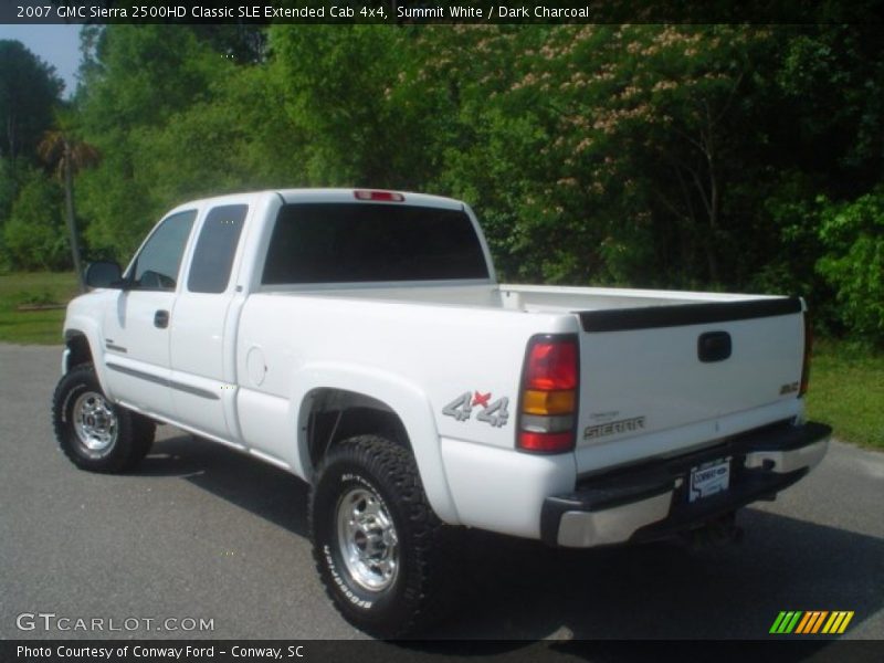 Summit White / Dark Charcoal 2007 GMC Sierra 2500HD Classic SLE Extended Cab 4x4