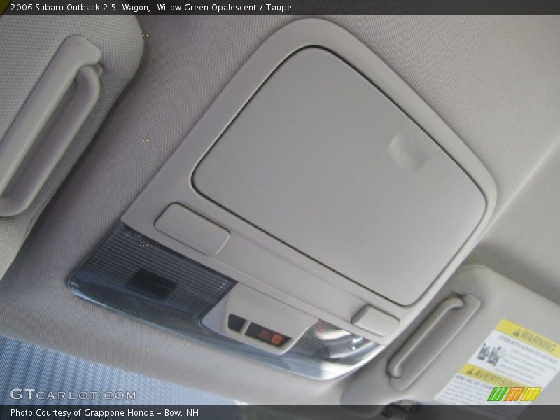 Willow Green Opalescent / Taupe 2006 Subaru Outback 2.5i Wagon