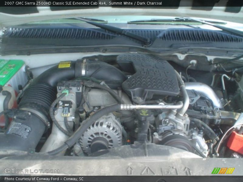 Summit White / Dark Charcoal 2007 GMC Sierra 2500HD Classic SLE Extended Cab 4x4