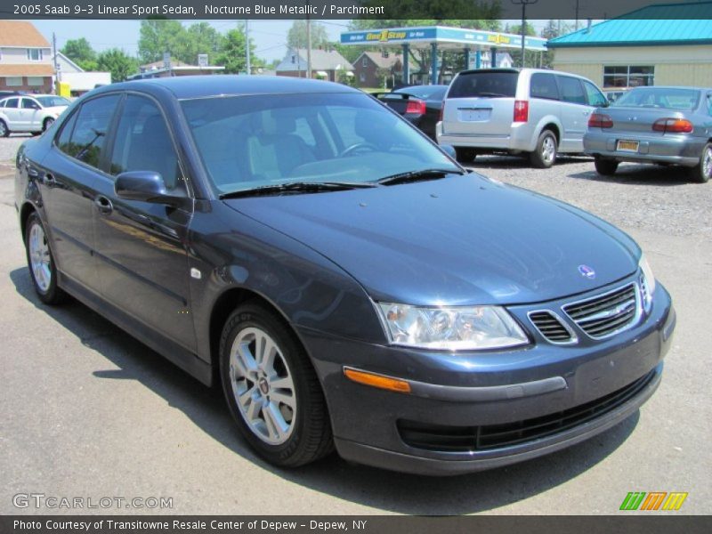 Nocturne Blue Metallic / Parchment 2005 Saab 9-3 Linear Sport Sedan