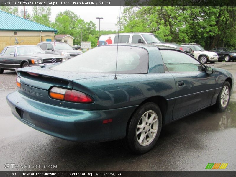 Dark Green Metallic / Neutral 2001 Chevrolet Camaro Coupe
