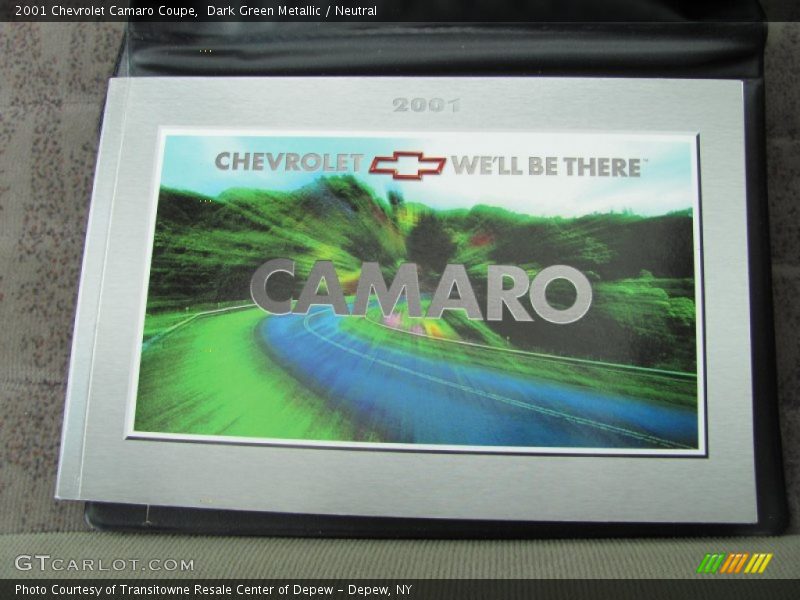 Dark Green Metallic / Neutral 2001 Chevrolet Camaro Coupe