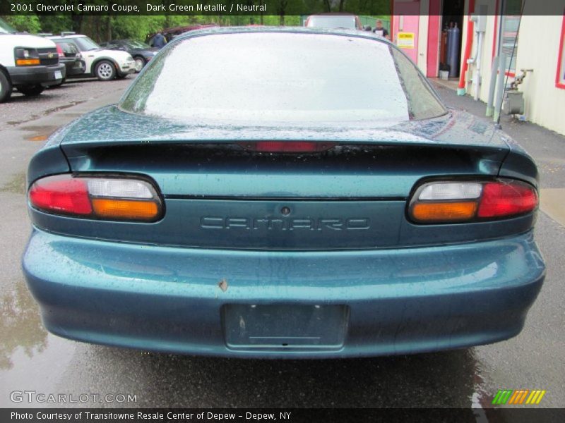 Dark Green Metallic / Neutral 2001 Chevrolet Camaro Coupe