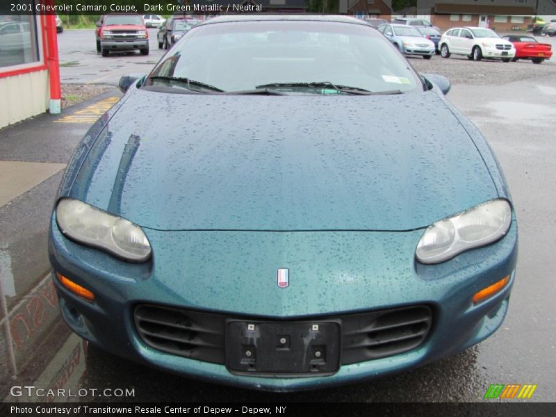 Dark Green Metallic / Neutral 2001 Chevrolet Camaro Coupe