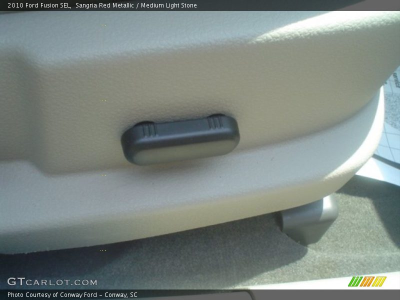 Sangria Red Metallic / Medium Light Stone 2010 Ford Fusion SEL