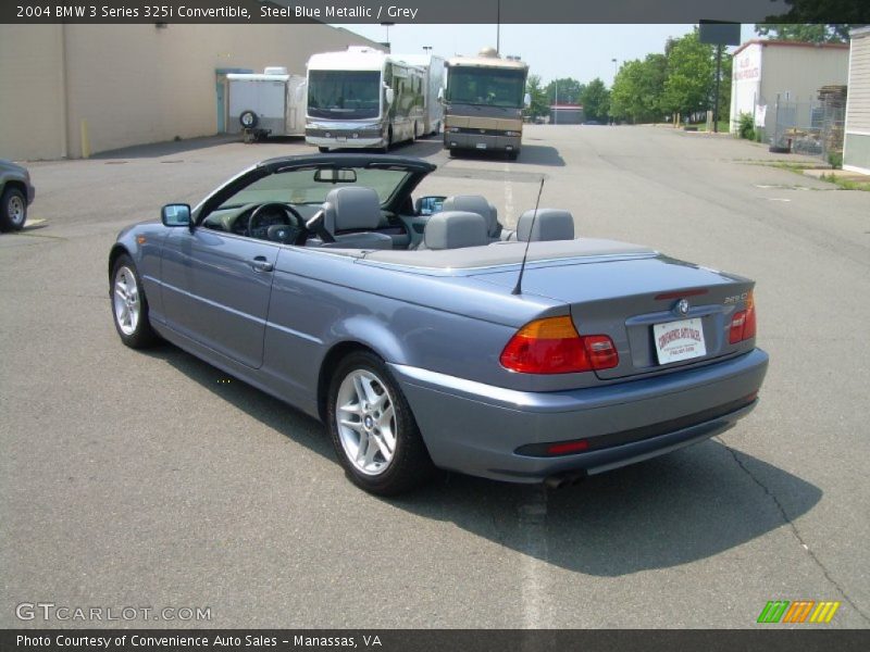 Steel Blue Metallic / Grey 2004 BMW 3 Series 325i Convertible