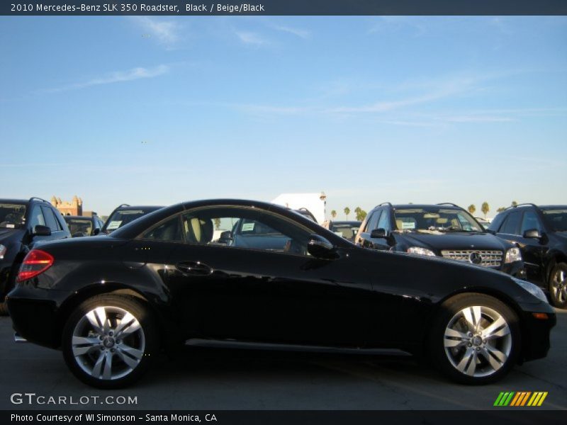 Black / Beige/Black 2010 Mercedes-Benz SLK 350 Roadster