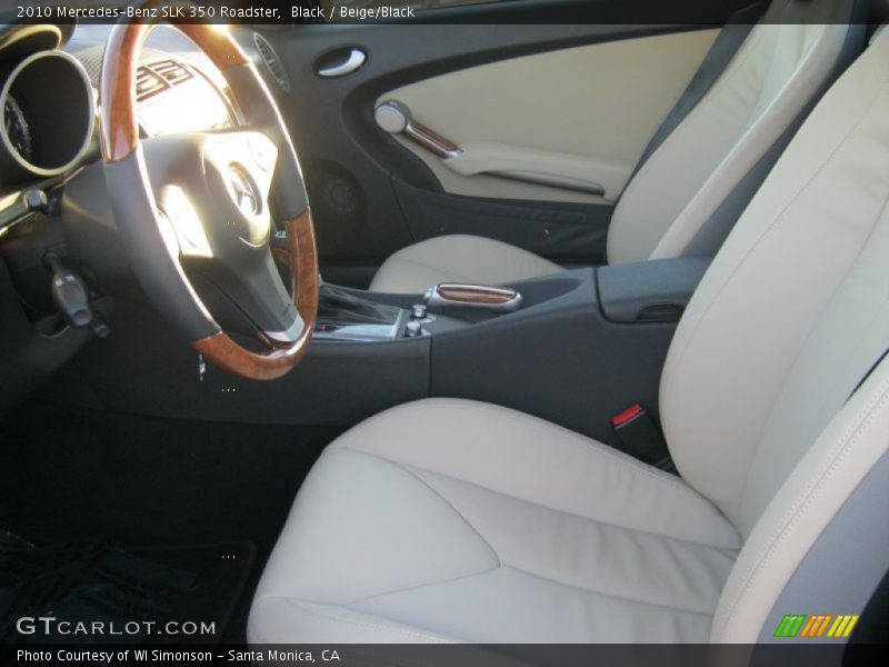Black / Beige/Black 2010 Mercedes-Benz SLK 350 Roadster