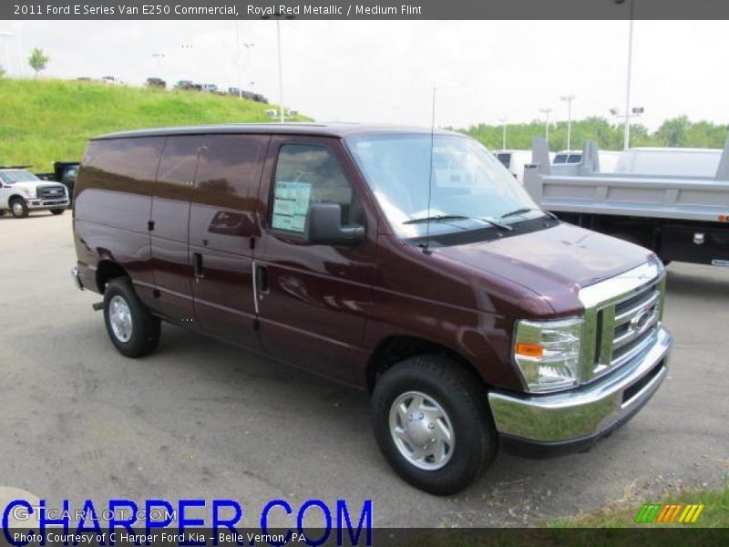 Royal Red Metallic / Medium Flint 2011 Ford E Series Van E250 Commercial