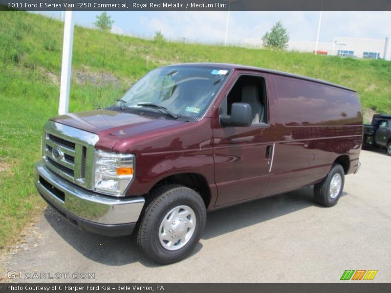 Royal Red Metallic / Medium Flint 2011 Ford E Series Van E250 Commercial