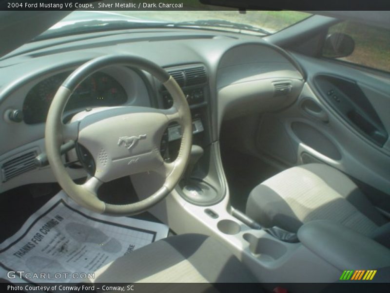 Silver Metallic / Dark Charcoal 2004 Ford Mustang V6 Coupe