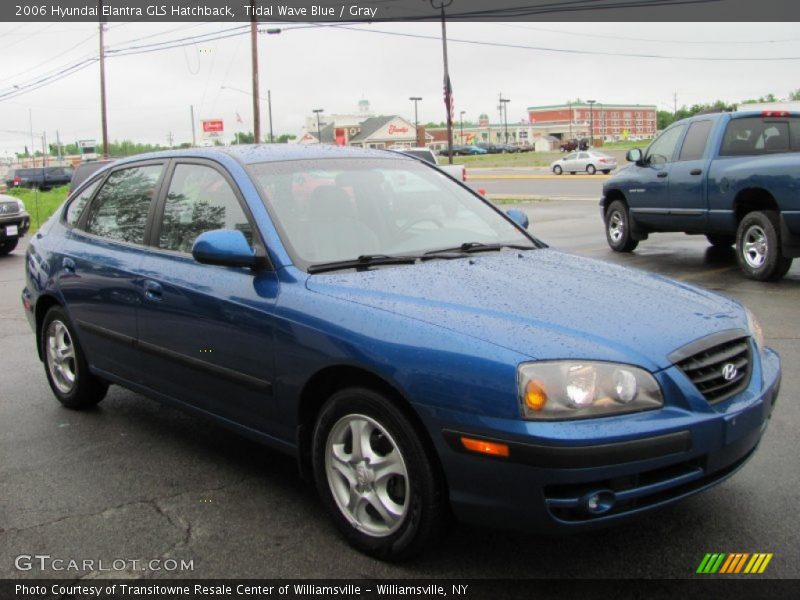 Tidal Wave Blue / Gray 2006 Hyundai Elantra GLS Hatchback