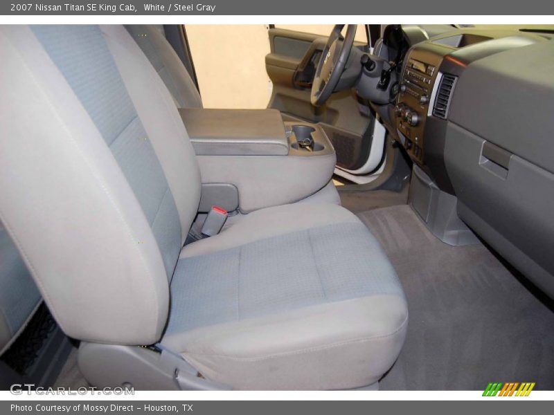 White / Steel Gray 2007 Nissan Titan SE King Cab