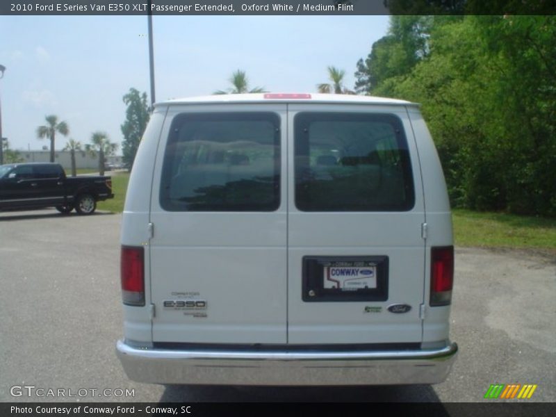 Oxford White / Medium Flint 2010 Ford E Series Van E350 XLT Passenger Extended