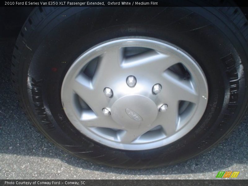 Oxford White / Medium Flint 2010 Ford E Series Van E350 XLT Passenger Extended