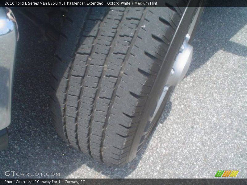 Oxford White / Medium Flint 2010 Ford E Series Van E350 XLT Passenger Extended
