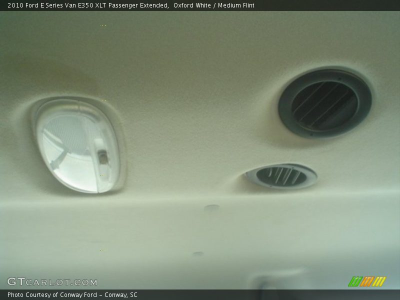 Oxford White / Medium Flint 2010 Ford E Series Van E350 XLT Passenger Extended